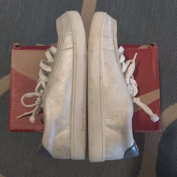 USED Billys' Footwear Women's Zip Up Adaptive Sneaker II Silver 6.5 M RY1452 - Picture 7 of 9